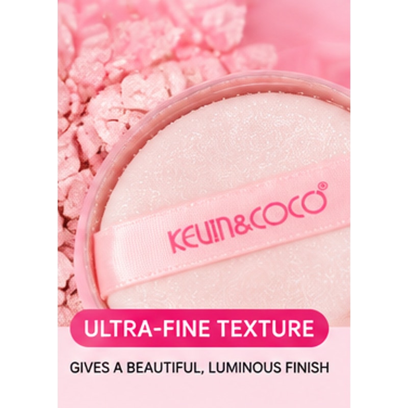 KEVIN&COCO Heart Highlighter Loose Powder KC010 5g with Mirror & Puff