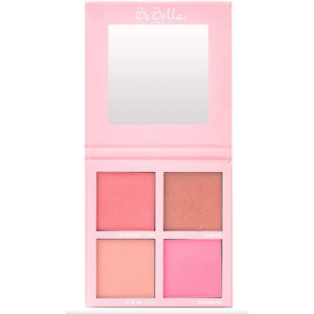 BeBella Cosmetics Blushed Color Quad Light 4-Shade Blush Palette
