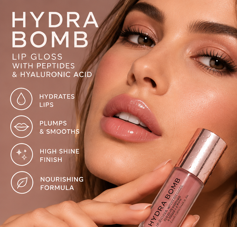 REVOLUTION “Hydra Bomb” Lip Gloss Hydra Bomb with Peptides & Hyaluronic Acid 4.6 mL