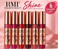 RMT Romantic Beauty Shine Glossy Liquid Lipstick Set of 6 Shades