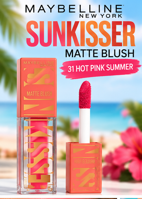 Maybelline Sunkisser Matte Blush 31 Hot Pink Summer 0.15 fl oz