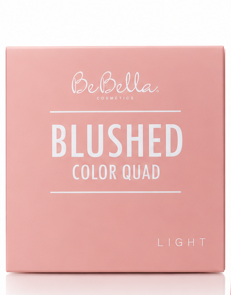 BeBella Cosmetics Blushed Color Quad Light 4-Shade Blush Palette