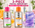 Global Beauty Care Facial Serum Set of 3 Vitamin C Retinol Multi-Vitamin 50mL