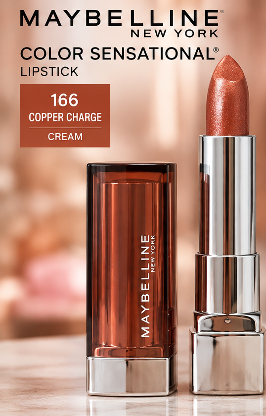 Maybelline Color Sensational Lipstick 166 Copper Charge 0.15 oz
