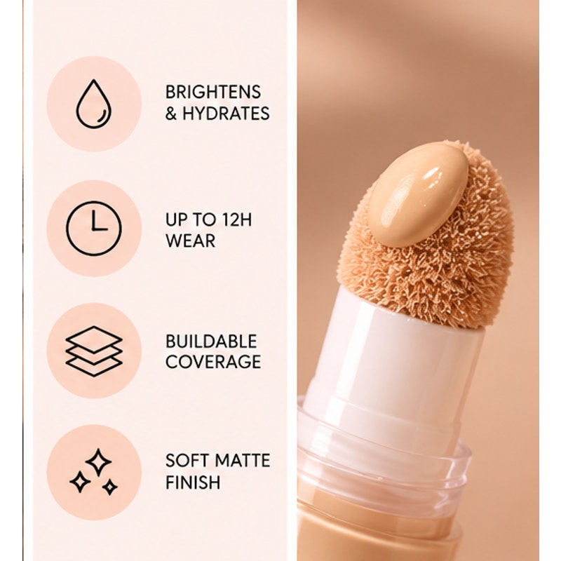 Romantic Beauty Pick Me Up Concealer Brightener 02 Oat Milk 0.11 oz