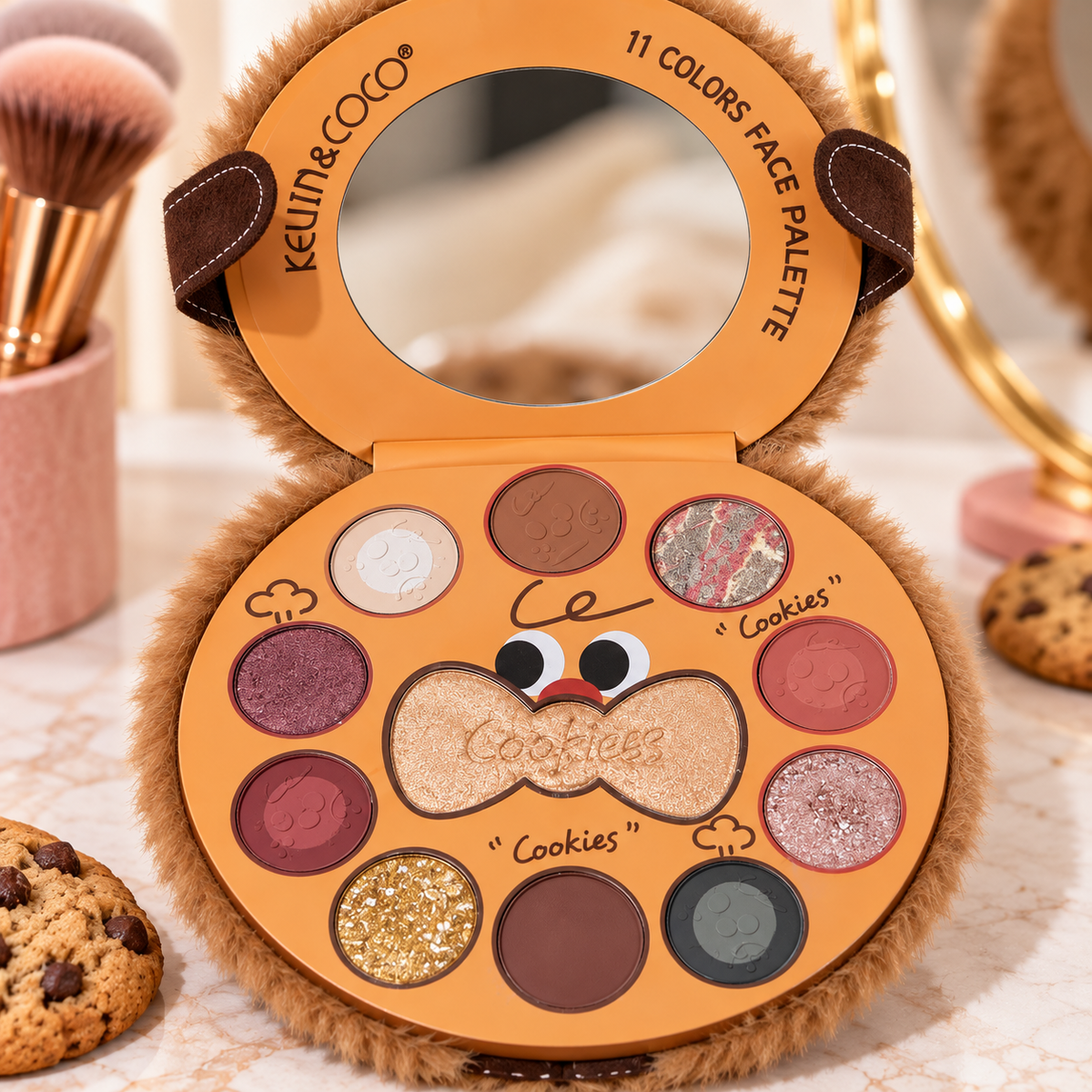 Kevin & Coco 11 Color Face Palette Eyeshadow & Highlighter Makeup Palette