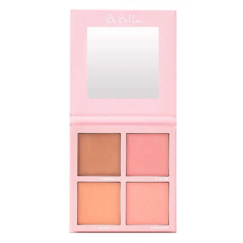 BeBella Cosmetics Blushed Color Quad Light 4-Shade Blush Palette