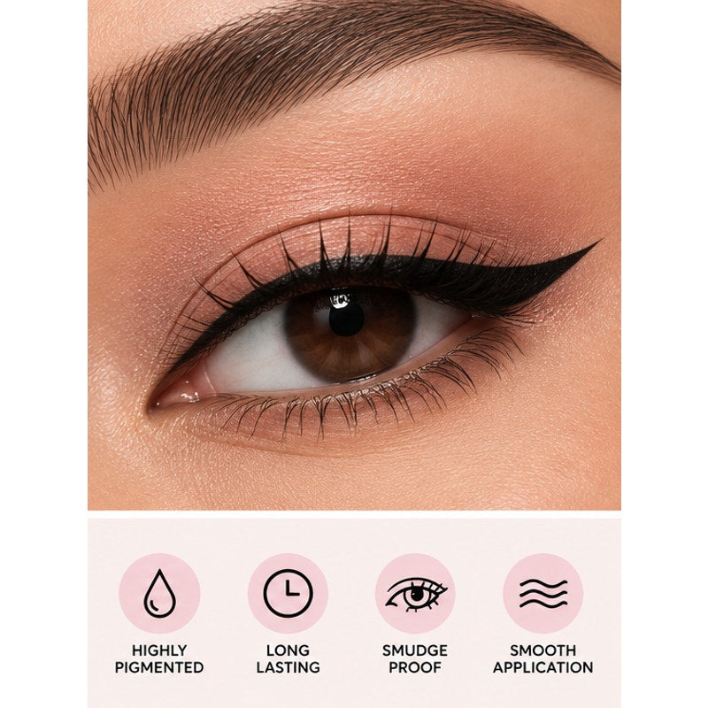 KEVIN&COCO Liquid Eyeliner Black Highly Pigmented Long Lasting 3.6g