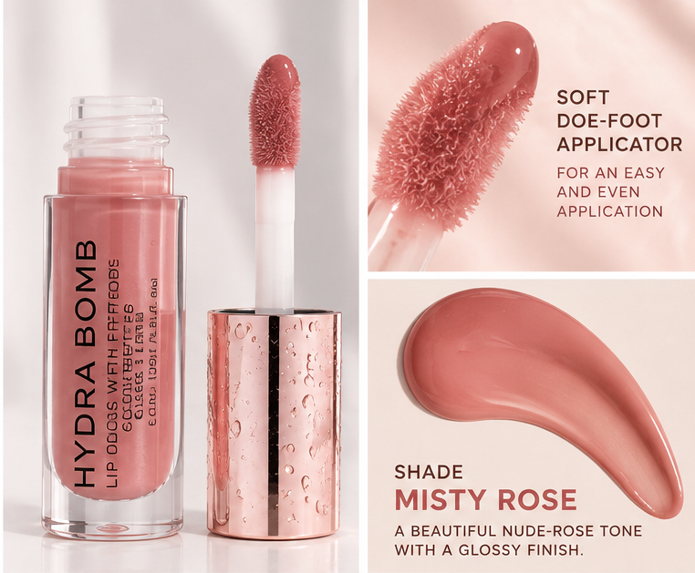 REVOLUTION “Hydra Bomb” Lip Gloss Hydra Bomb with Peptides & Hyaluronic Acid 4.6 mL