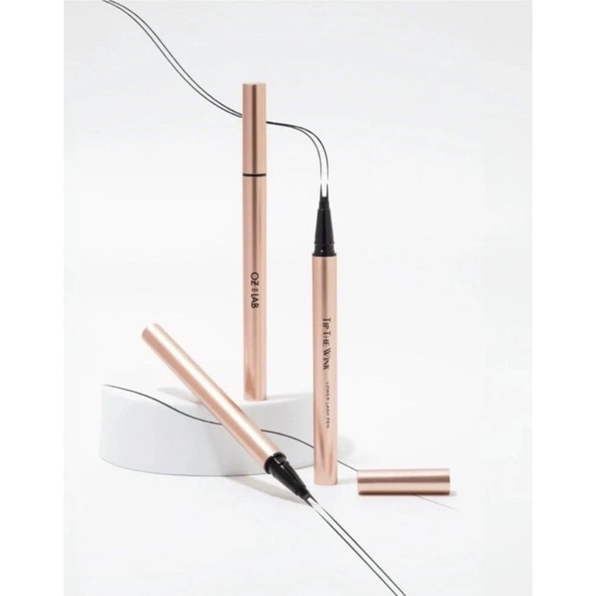 OZ LAB Tip The Wink Lower Lash Pen True Black – Waterproof Ultra Fine Double Tip