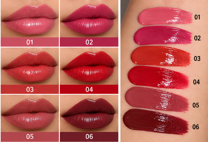 RMT Romantic Beauty Shine Glossy Liquid Lipstick Set of 6 Shades