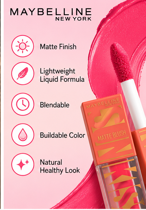 Maybelline Sunkisser Matte Blush 31 Hot Pink Summer 0.15 fl oz