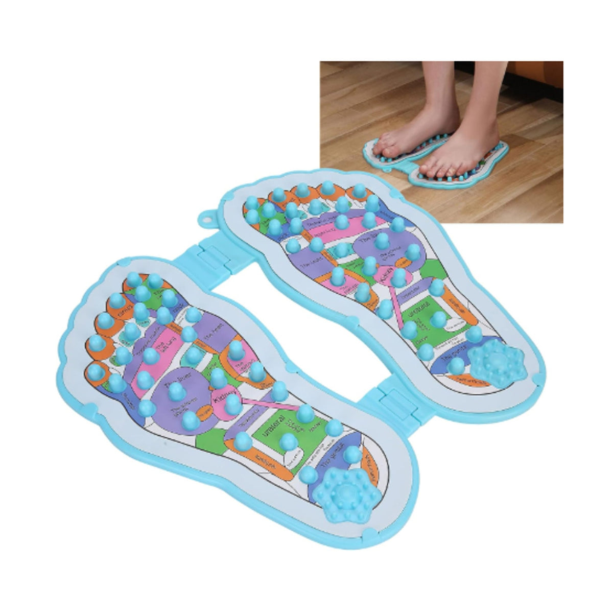 Brookstone Reflexology Foot Massage Plate – Reduces Tension, Relieves Pain – New in Box