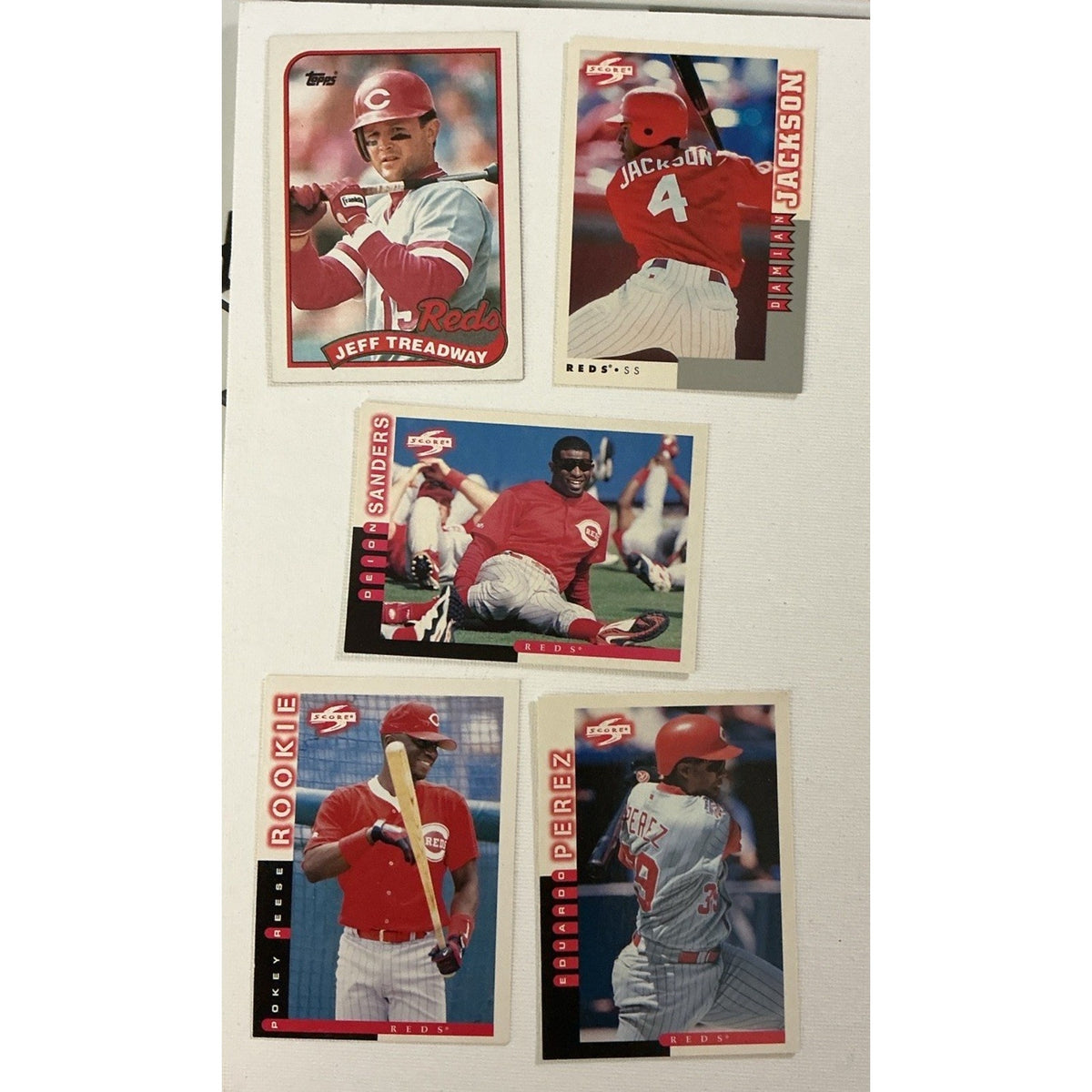 Great lot of Cincinnati Reds baseball cards Lot Of 62 Cards Good Condition