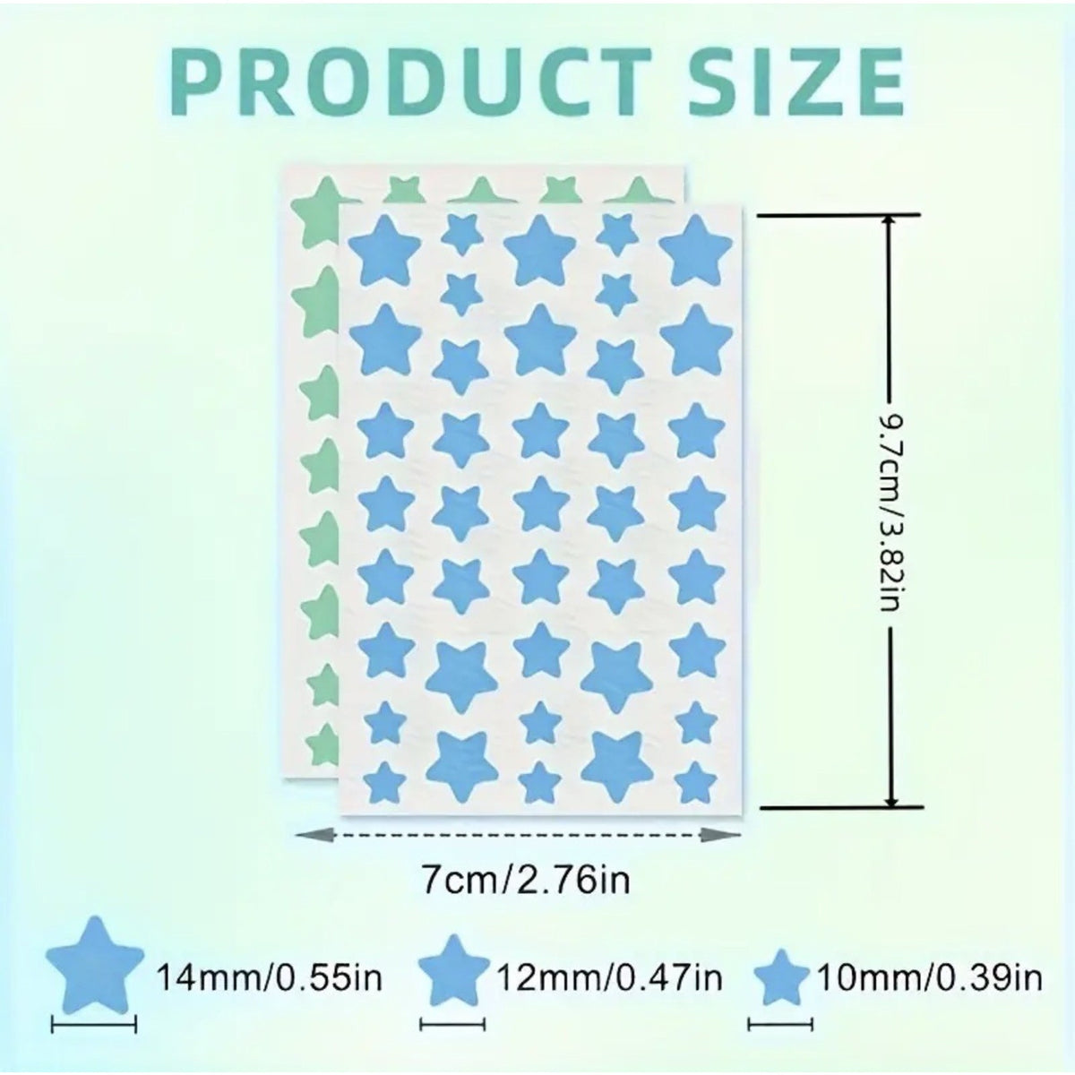 240 Star Shape Hydrocolloid Pimple Patches Colorful Acne Spot Stickers for Face
