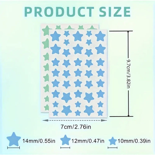240 Star Shape Hydrocolloid Pimple Patches Colorful Acne Spot Stickers for Face