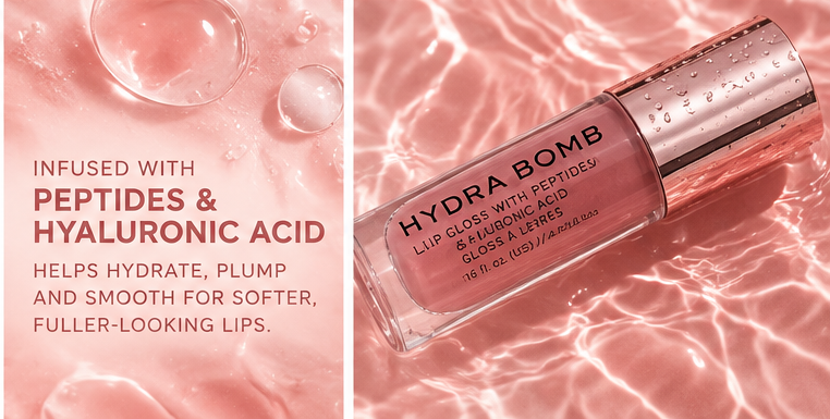 REVOLUTION “Hydra Bomb” Lip Gloss Hydra Bomb with Peptides & Hyaluronic Acid 4.6 mL