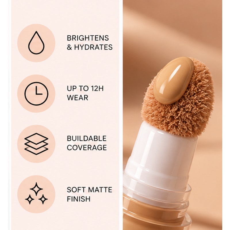 Romantic Beauty Pick Me Up Concealer Brightener 03 Oat Warm Latte 0.11 oz
