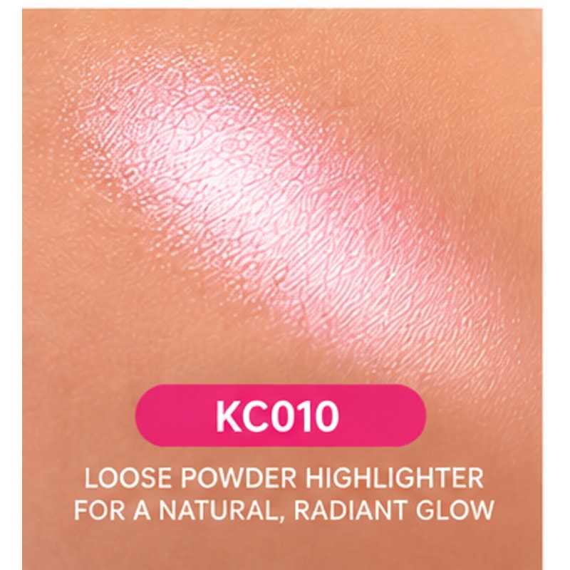 KEVIN&COCO Heart Highlighter Loose Powder KC010 5g with Mirror & Puff