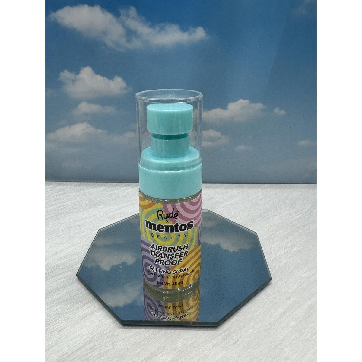 Rude x Mentos Beauty Airbrush Transfer Proof Setting Spray 45ml Long Lasting 2ea