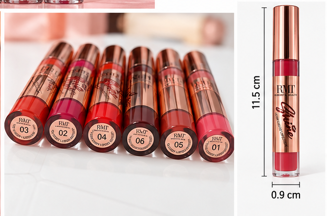 RMT Romantic Beauty Shine Glossy Liquid Lipstick Set of 6 Shades