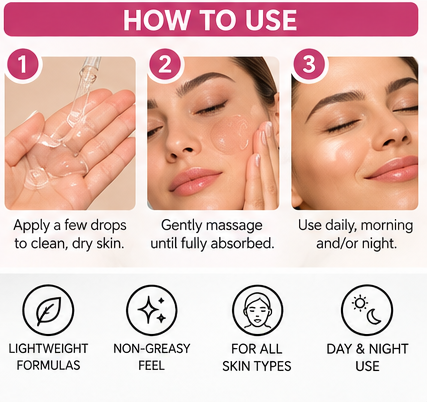 Global Beauty Care Facial Serum Set of 3 Vitamin C Retinol Multi-Vitamin 50mL