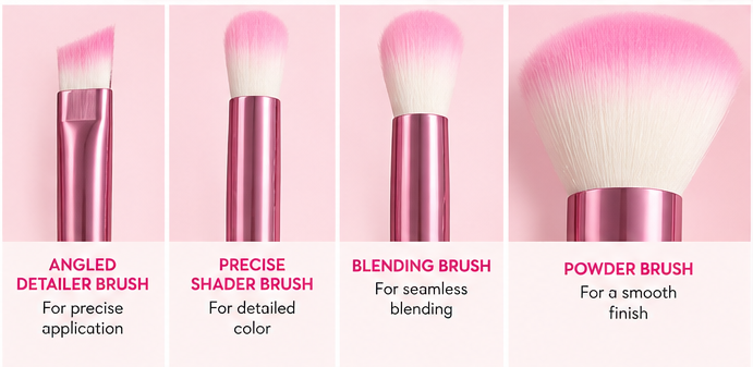 The Crème Shop x Hello Kitty Makeup Brush & Sponge Set 5-Piece