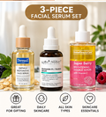 3-Piece Facial Serum Set Oatmilk Niacinamide 5% Vitamin C Skincare