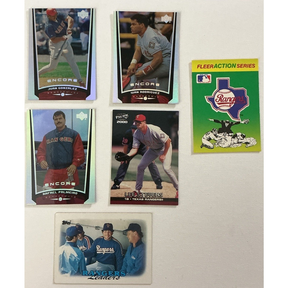 Texas Rangers Lot 48 Baseball Cards Ivan Rodriguez Juan Gonzalez Canseco