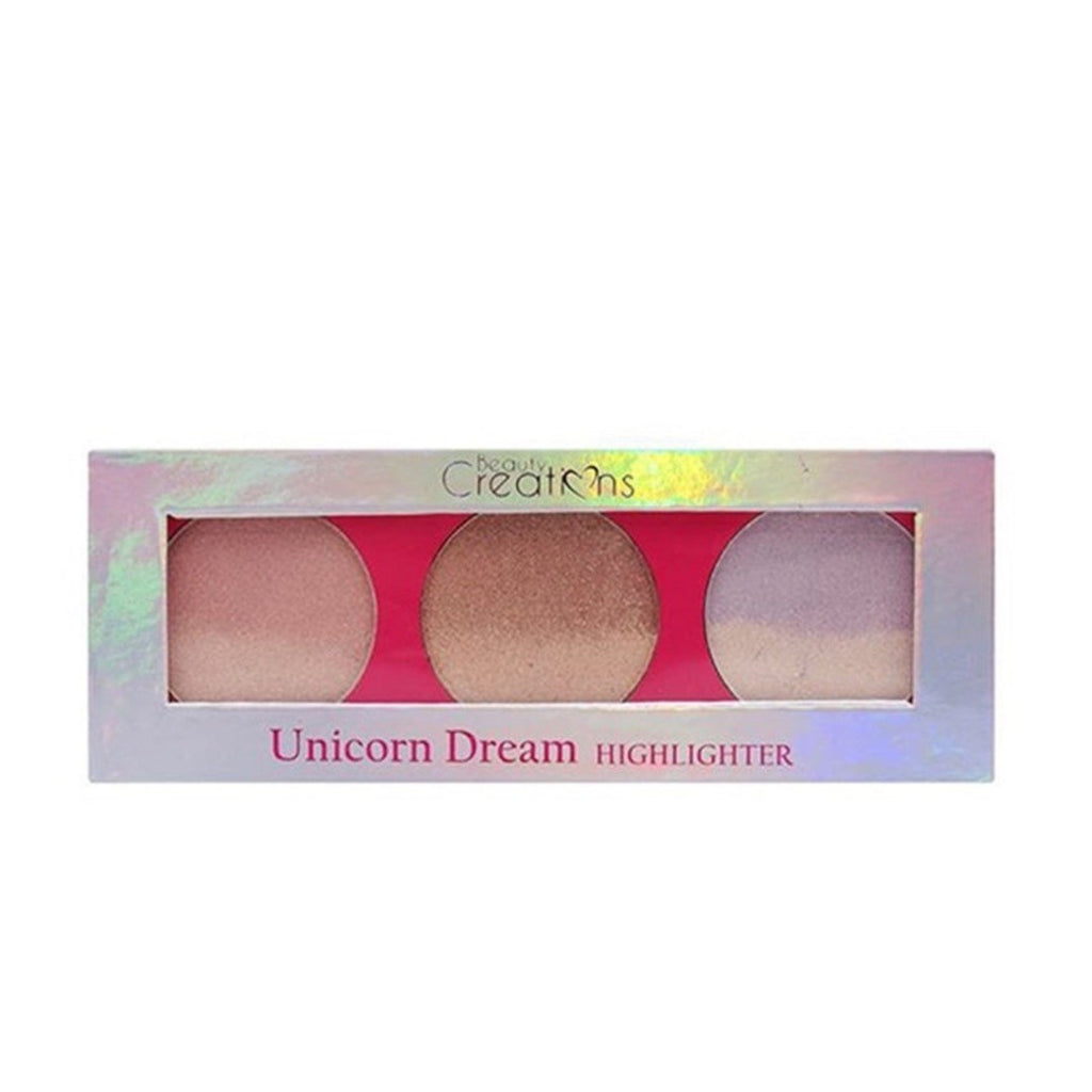 Beauty Creations Unicorn Dream Highlighter Palette – 3 Color Face Highlighter