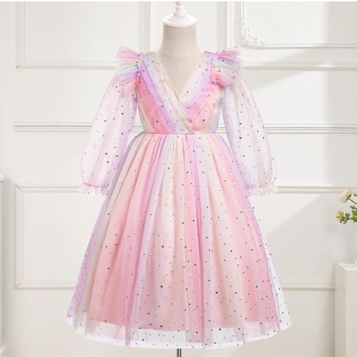 Pink and Purple Kids Dress 12 years
