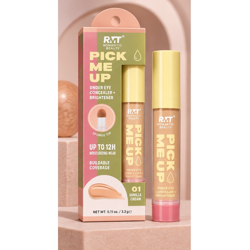 Romantic Beauty Pick Me Up Concealer Brightener 01 Vanilla Cream 0.11 oz