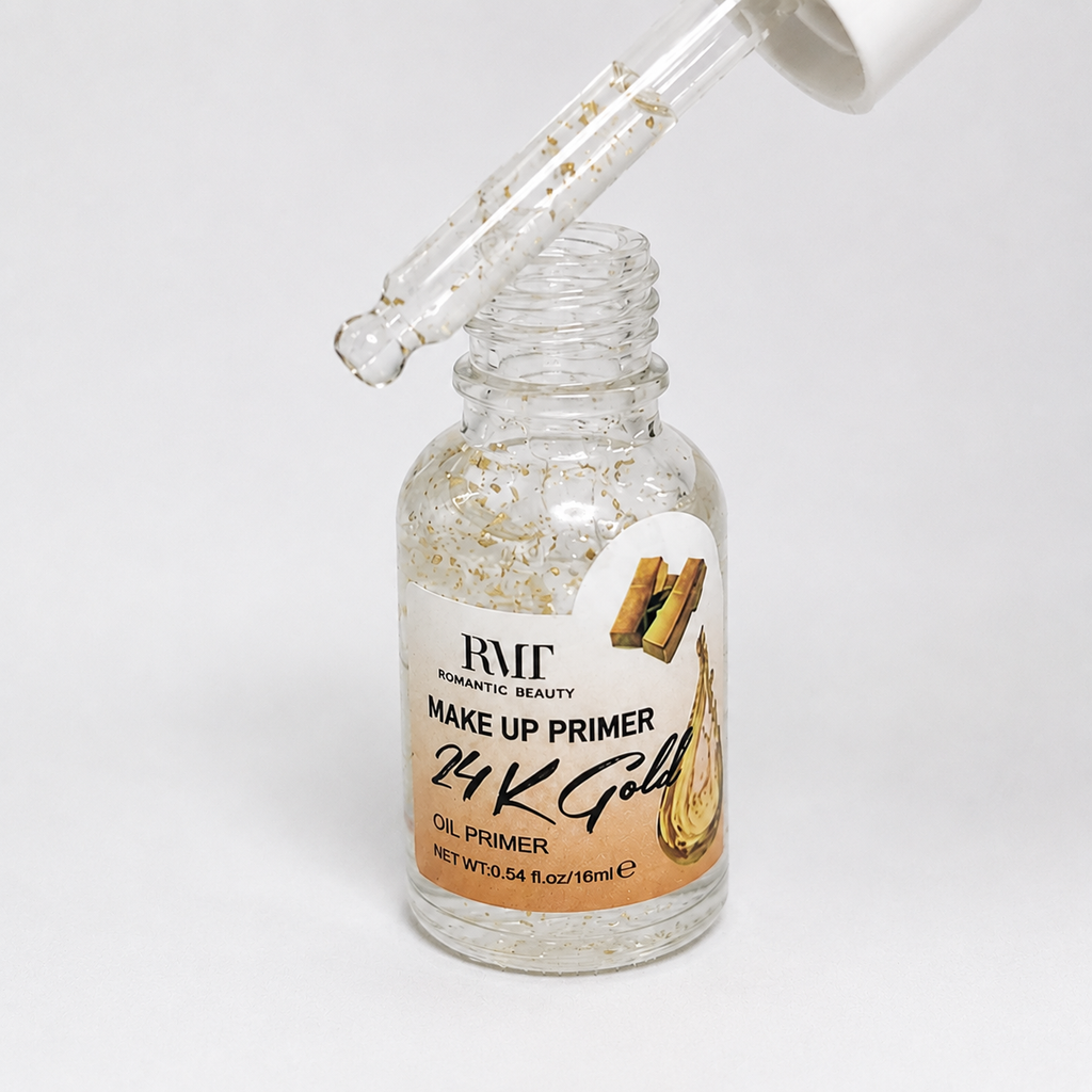 RMT Romantic Beauty 24K Gold Makeup Primer Oil – Hydrating Face Primer 16ml / 0.54 fl oz