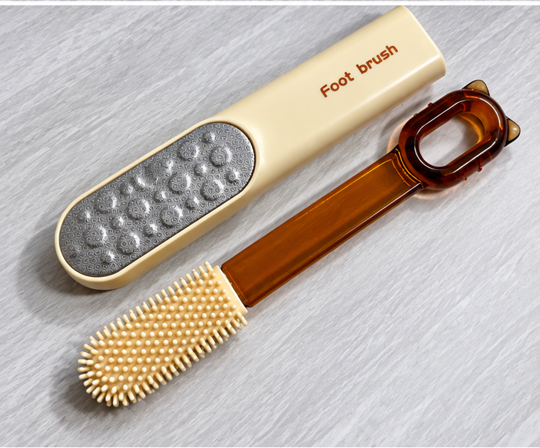 2-in-1 Foot File & Brush Dead Skin Callus Remover Exfoliating Pedicure Tool