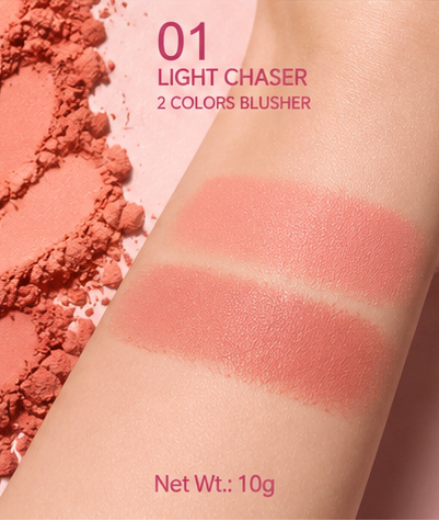 KEVIN&COCO 2 Color Blush Palette 01 Light Chaser – Creamy Poetry Series 10g