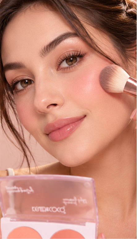 KEVIN&COCO 2 Color Blush Palette 01 Light Chaser – Creamy Poetry Series 10g