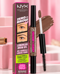 NYX Professional Makeup Zero to Brow Longwear Eyebrow Gel, Taupe, 0.06 fl oz