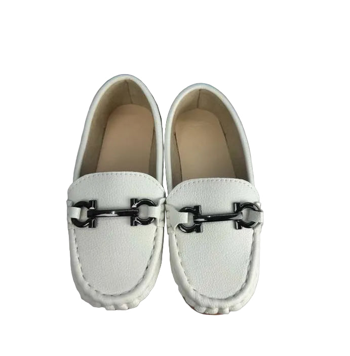 Children Moccasin Shoes Boys Fashion Leather Shoes Children Simple Flats Moccasins for School Travel Play and Various parties (Copy)