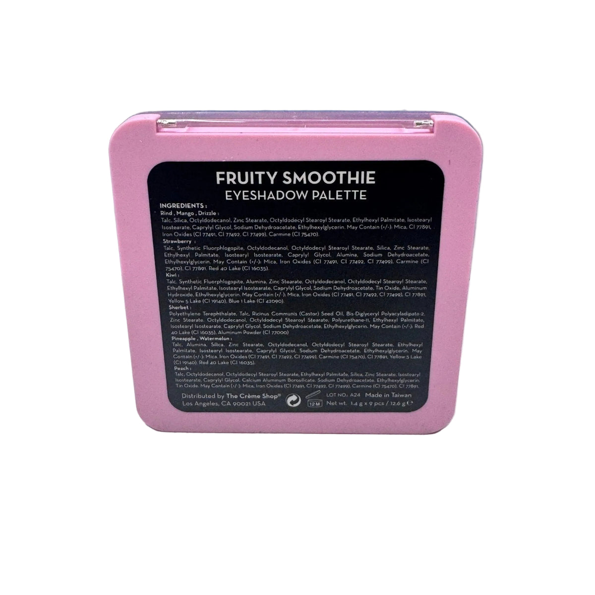 The Crème Shop Fruity Smoothie 9 Color Eyeshadow Palette Travel Size Vegan