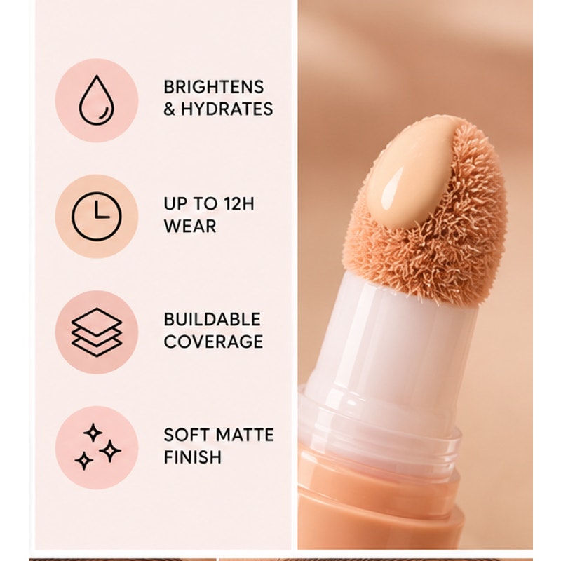 Romantic Beauty Pick Me Up Concealer Brightener 01 Vanilla Cream 0.11 oz