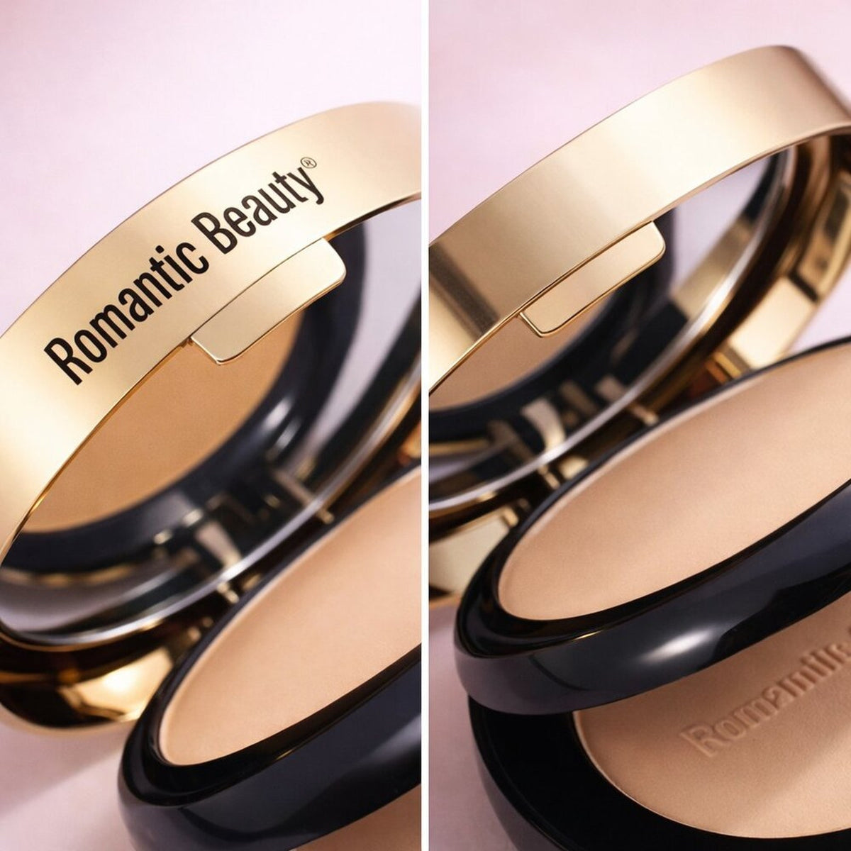 Romantic Beauty Pressed Face Powder Shade 02 with Mirror & Puff
