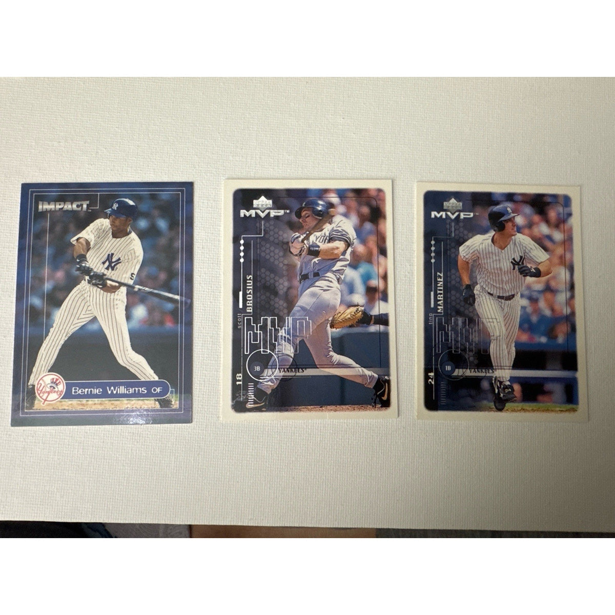 New York Yankees Baseball Card Lot Derek Jeter Bernie Williams Rivera Mixted 22