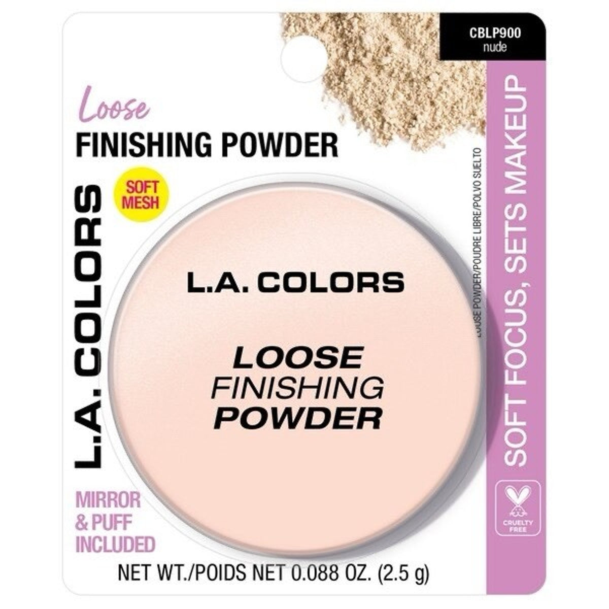L.A. COLORS 3-Piece Makeup Set Skin Tint, Finishing Powder & Lipstick