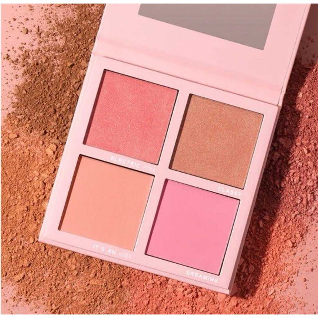 BeBella Cosmetics Blushed Color Quad Light 4-Shade Blush Palette