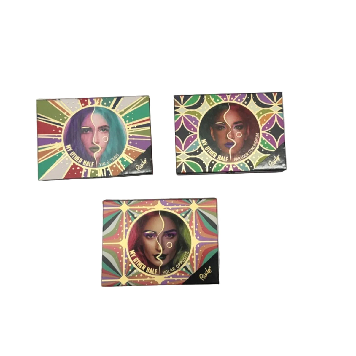 Rude Cosmetics My Other Half Face Palette Set 2 Blush Bronzer Highlight Contour