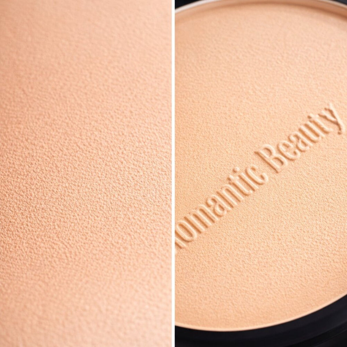 Romantic Beauty Pressed Face Powder Shade 02 with Mirror & Puff